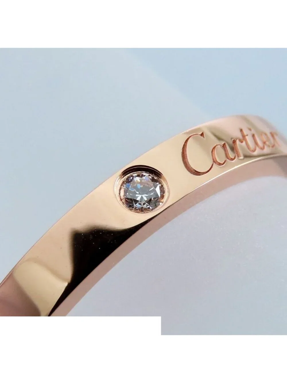 Cartier C de Cartier Ring Pink Gold 18K Diamond Weddin 61 to